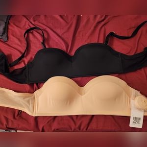 Lively bras. 36A. Black and Almond colored.